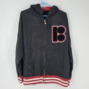 Vtg Y2K Plan B Skateboard Danny Way Full Zip Heavyweight Hoodie sz Small Grunge